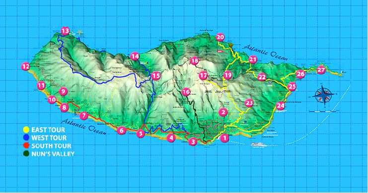 Map Madeira